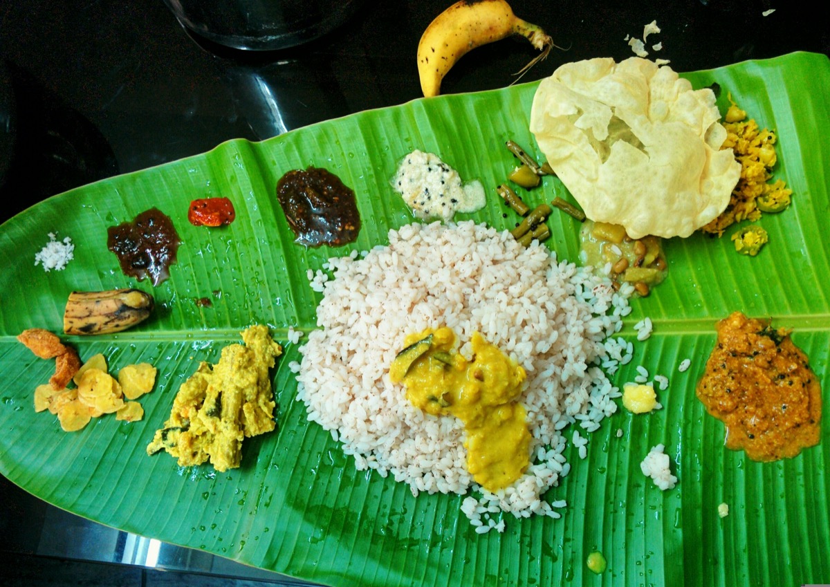Traditional Banana-Leaf Sadhya